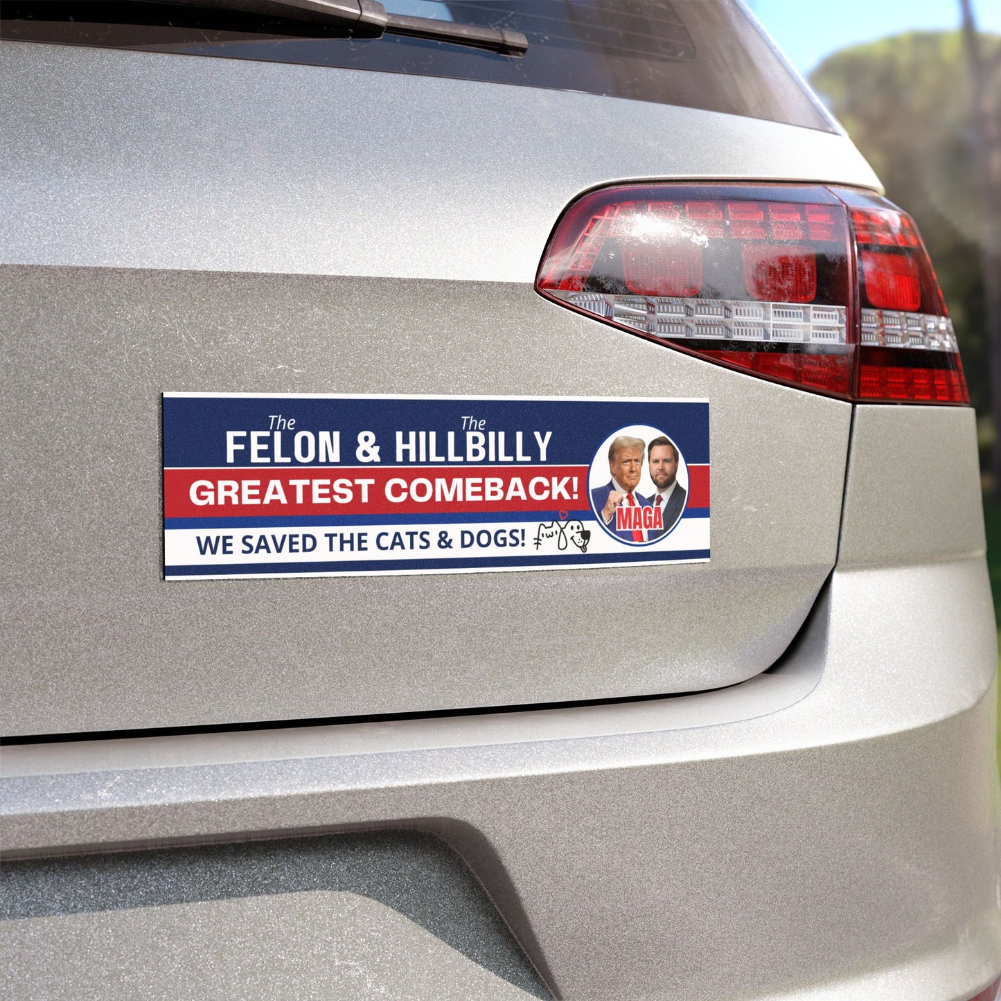 Felon & Hillbilly - Greatest Comeback Car Magnets