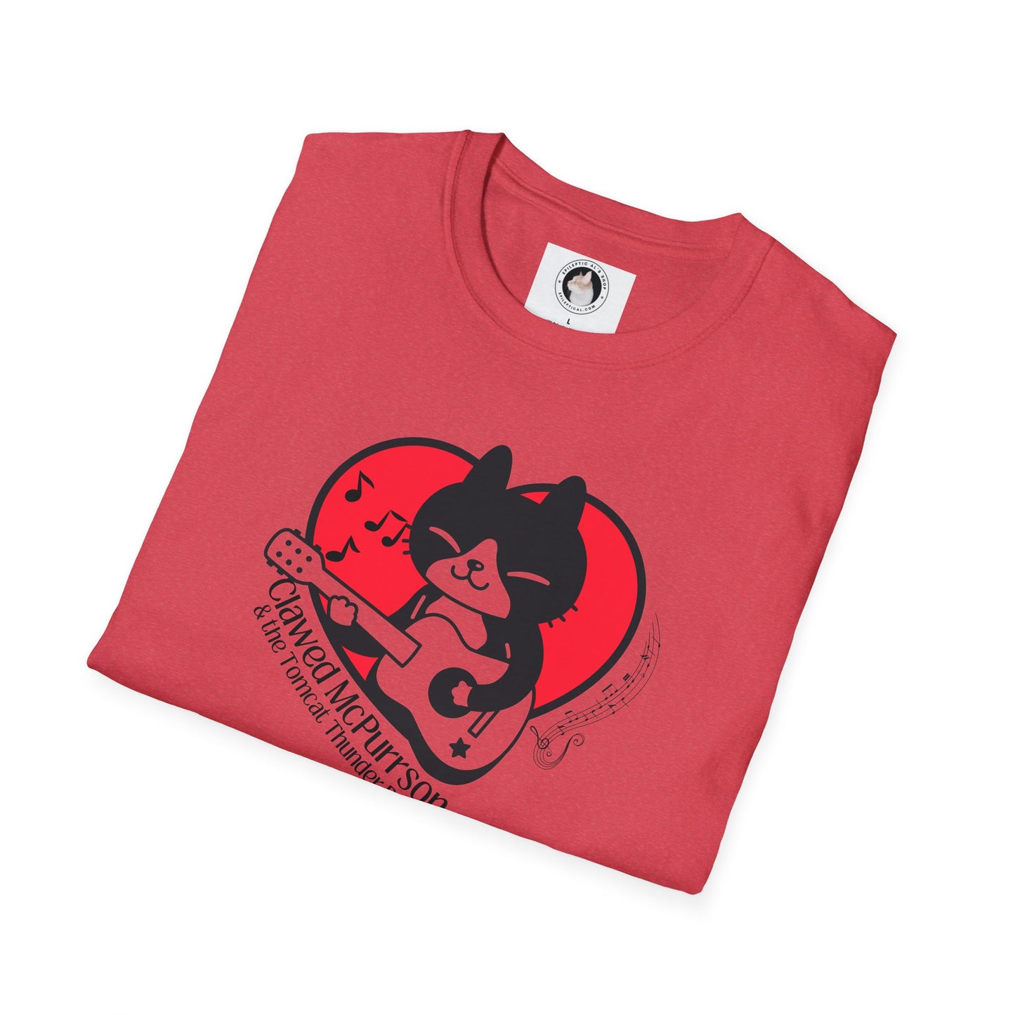 Clawed McPurrson Unisex Softstyle T - Shirt - T - Shirt - Epileptic Al’s Shop