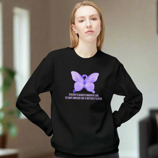 Butterfly's Glow Softstyle Fleece Crewneck Sweatshirt