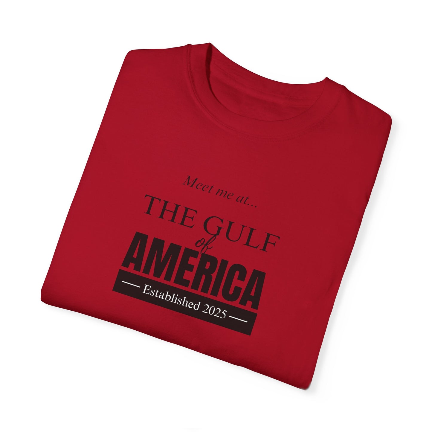 Gulf of America Unisex Garment-Dyed T-Shirt - Casual Summer Style