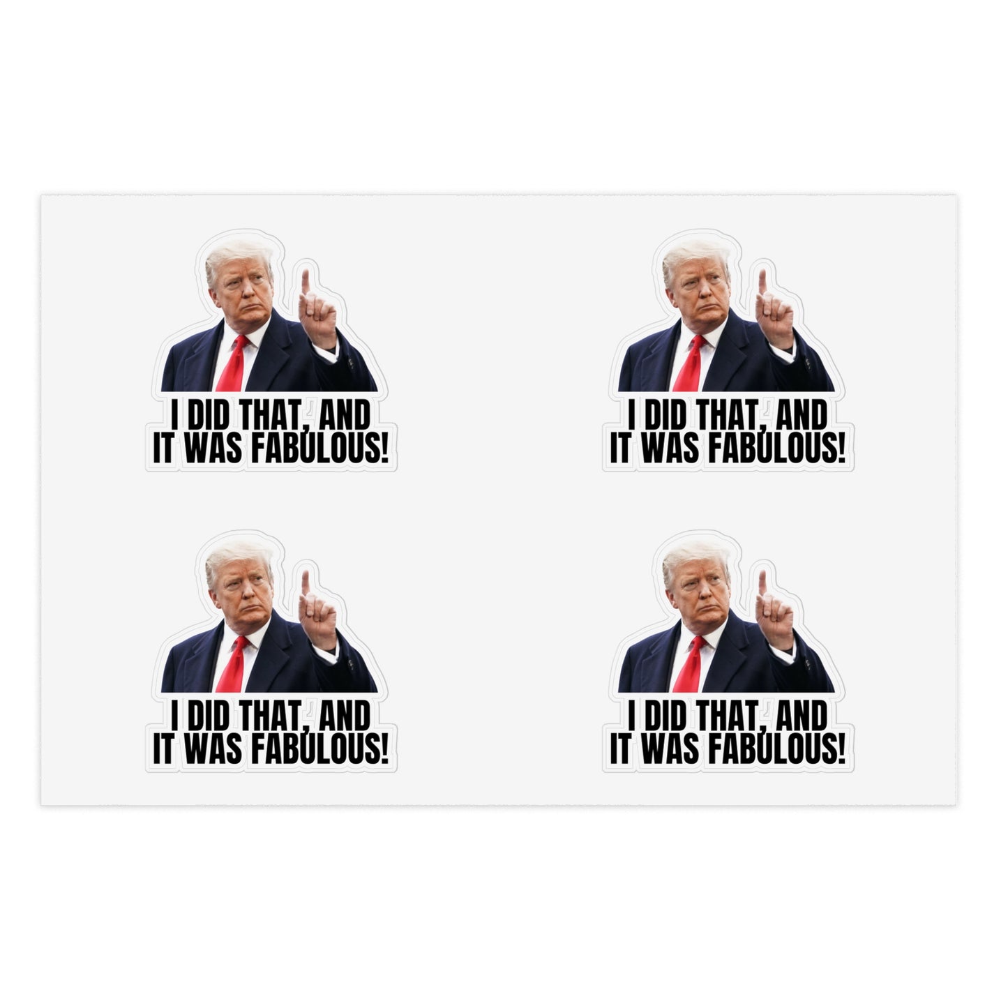 President-Inspired Sticker Sheet Bundle - 10 Fun, Colorful Stickers with Humor