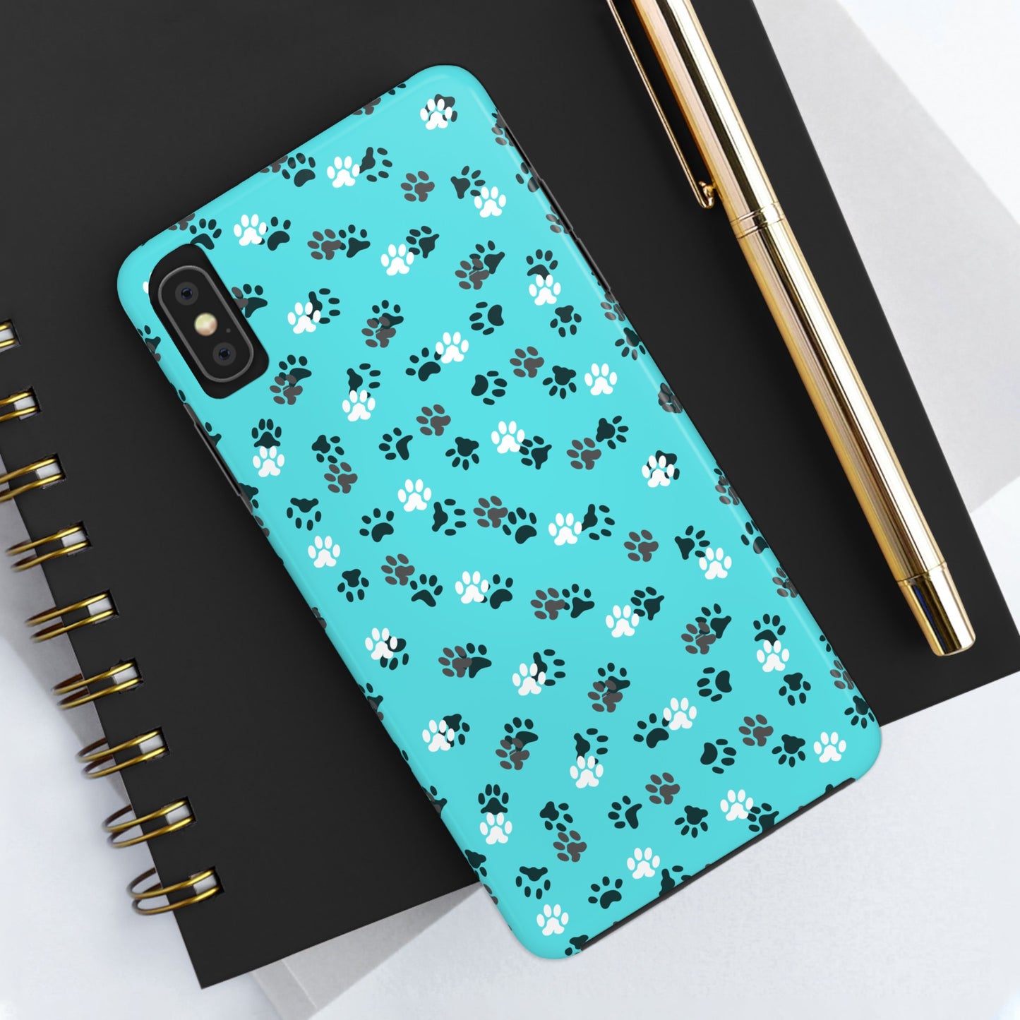 Teal Paws Tough Phone Cases - Phone Case - Epileptic Al’s Shop