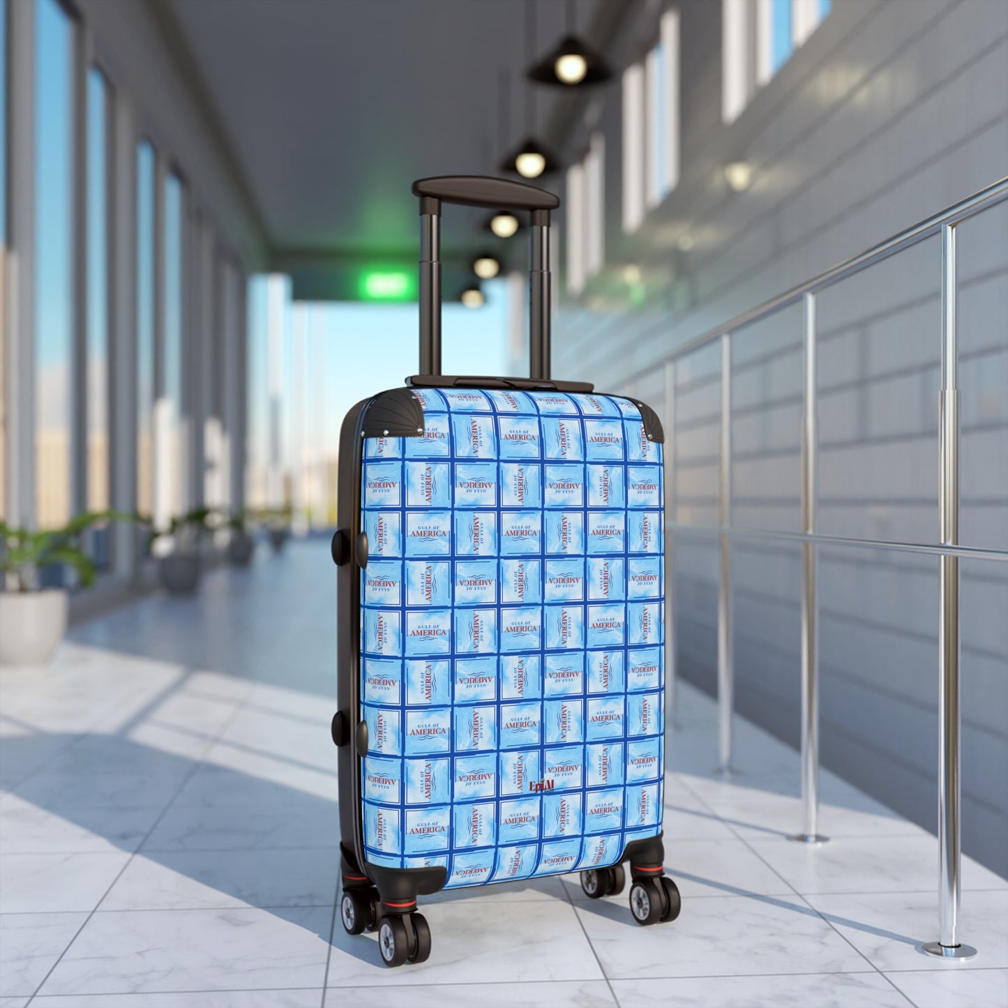 Gulf of America Patterned Suitcase