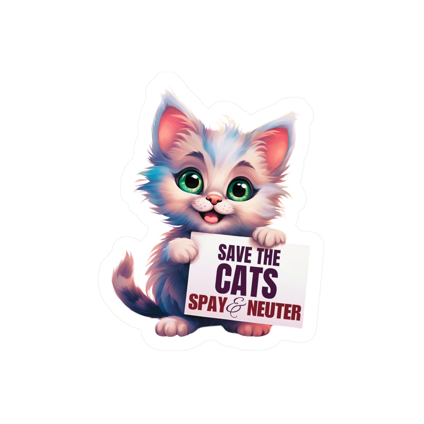 Save the Cats Kiss-Cut Vinyl Decals