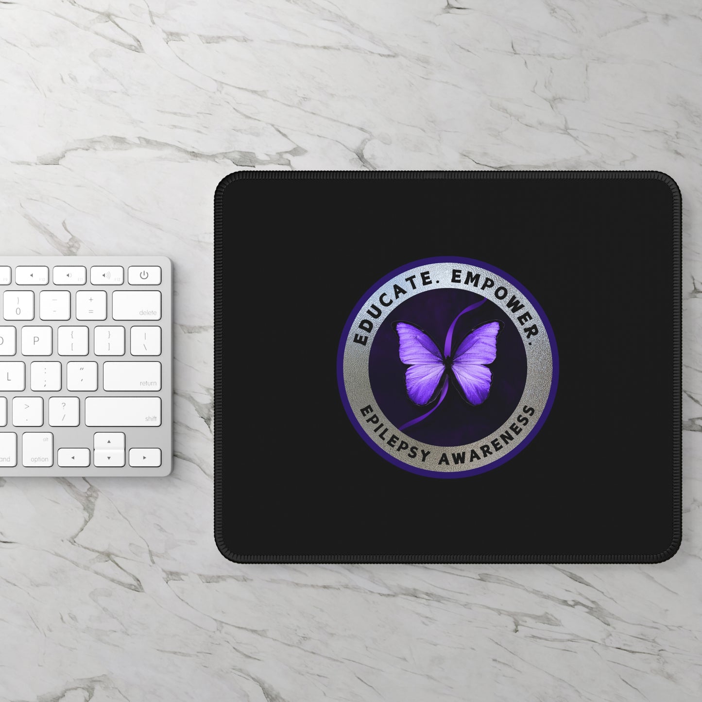 Educate Empower Epilepsy Awareness Gaming Mouse Pad