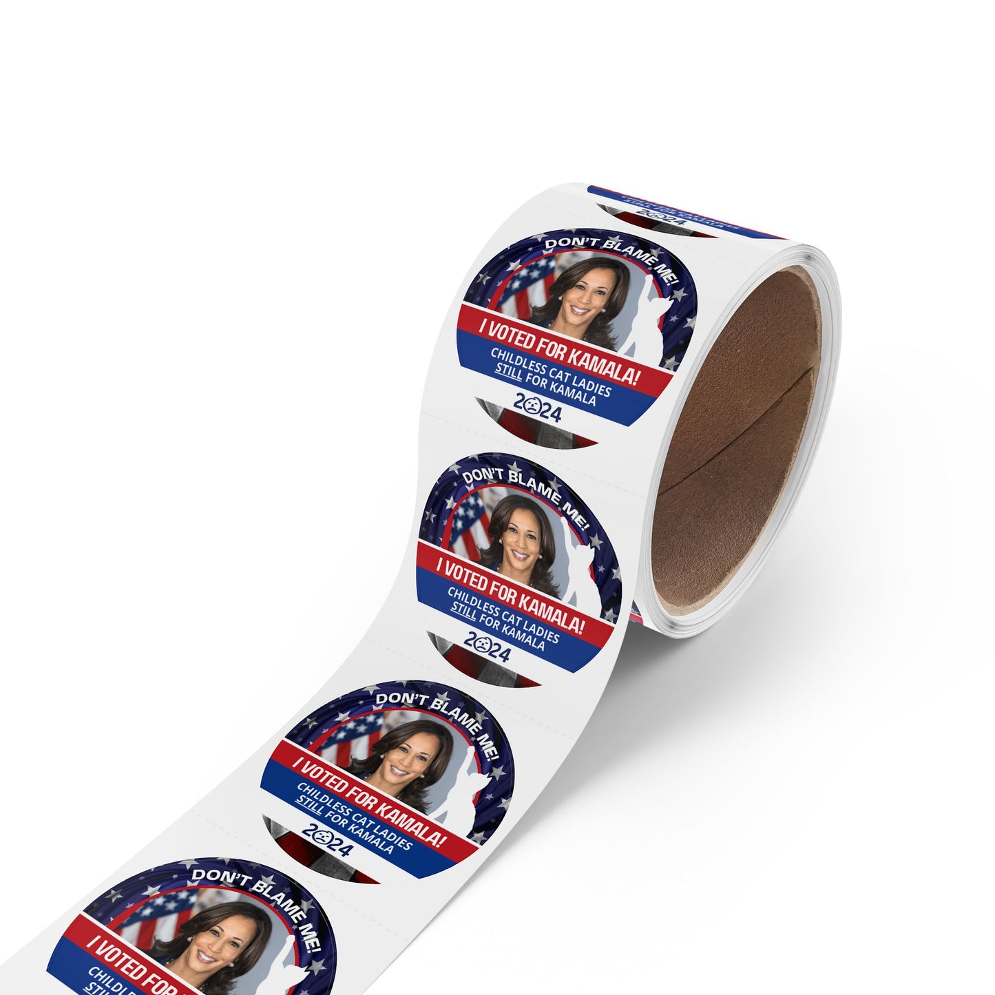 Don't Blame Me - Voted for Kamala Round Sticker Label Rolls