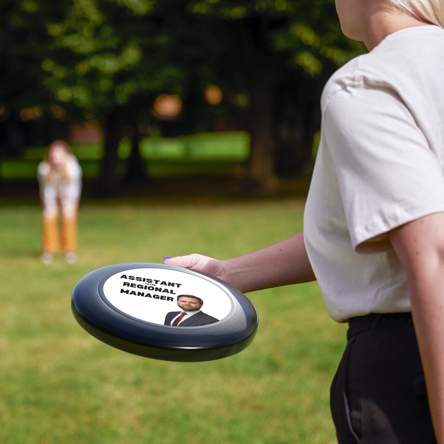 Funny Frisbee with Assistant to the Regional Manager Design