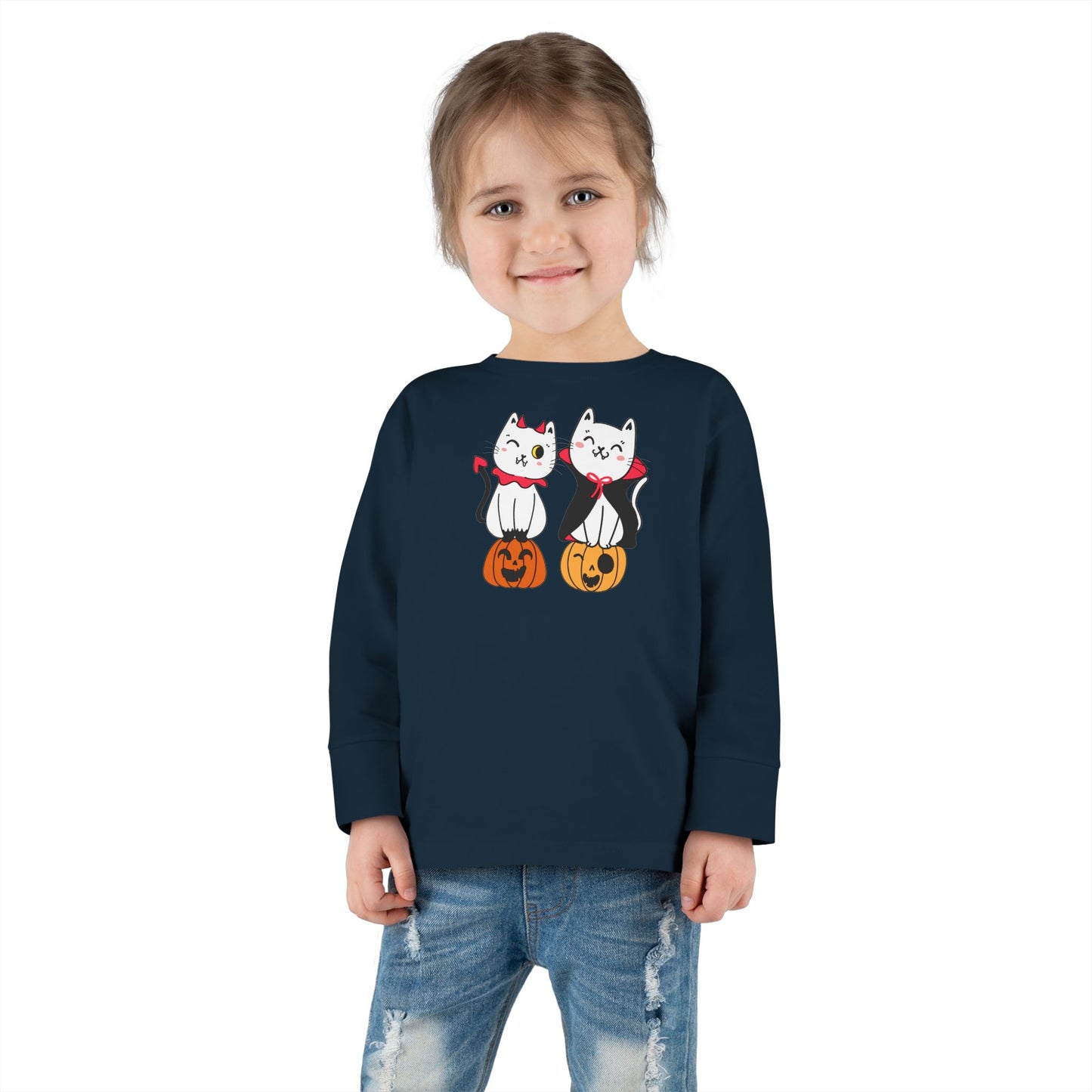 Vampire Kitties Toddler Long Sleeve Tee - Kids clothes - Epileptic Al’s Shop