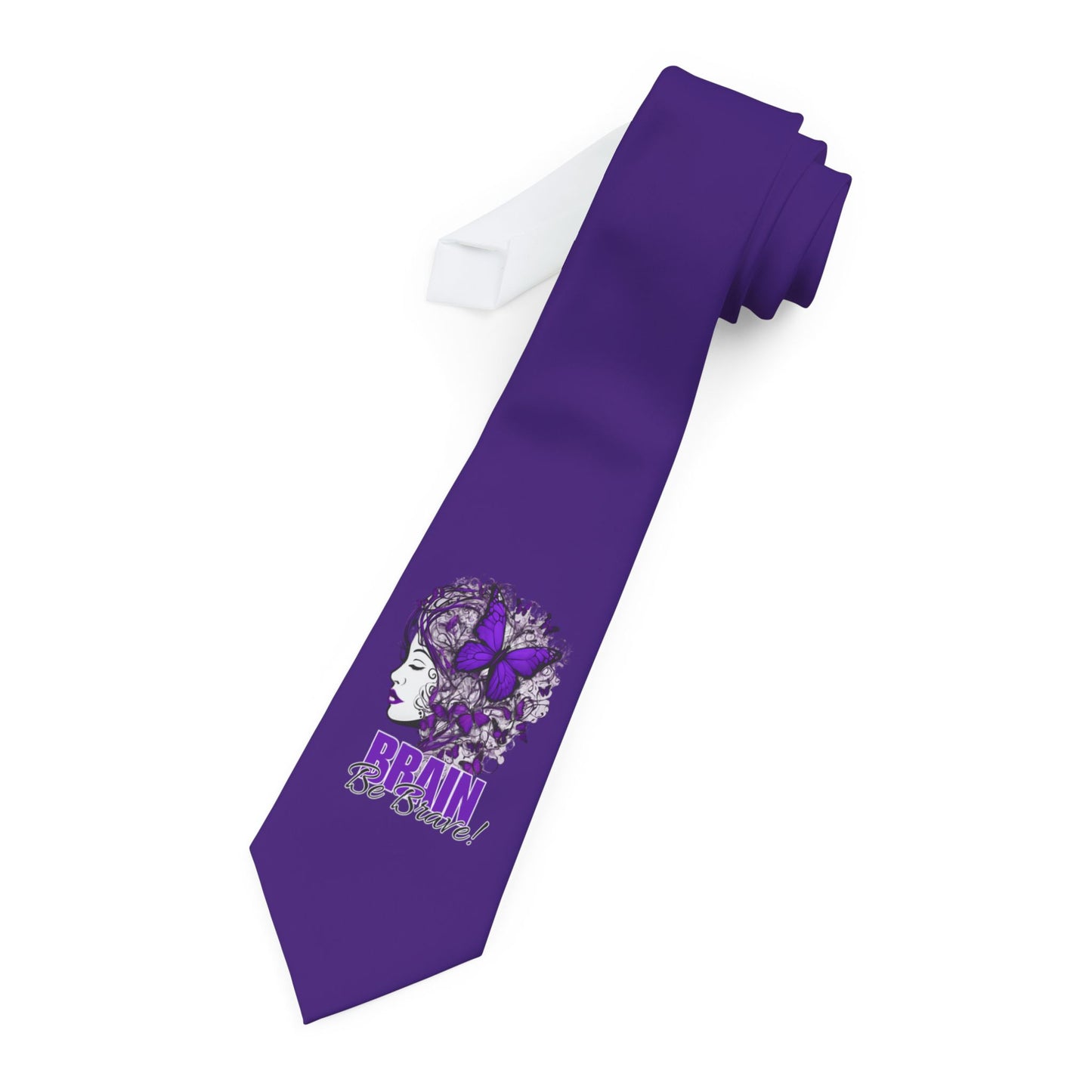 Brain Be Brave Epilepsy Awareness Necktie