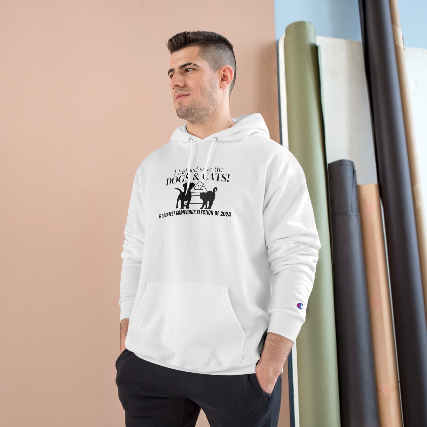 Helped Save the Dogs & Cats Champion Hoodie