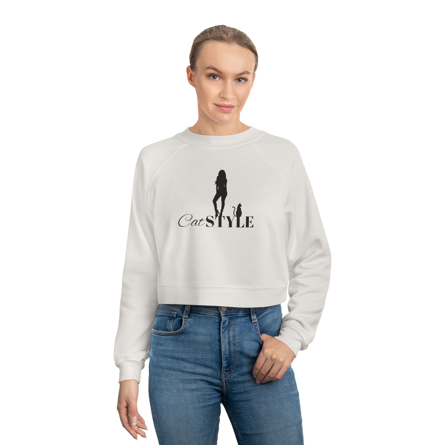 Cat Stylin' Women's Cropped Fleece Pullover