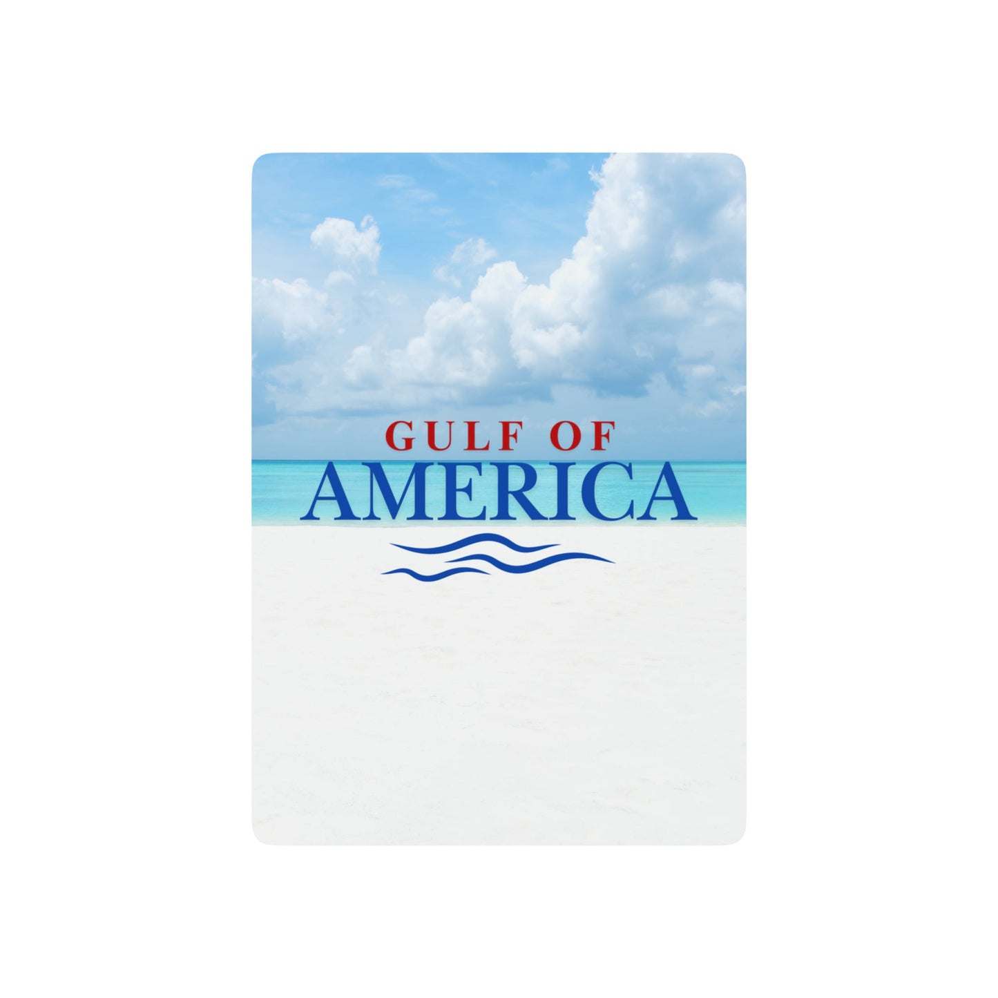 Elegant Poker Playing Cards Set - Gulf of America Theme with Stylish Ace of Spades