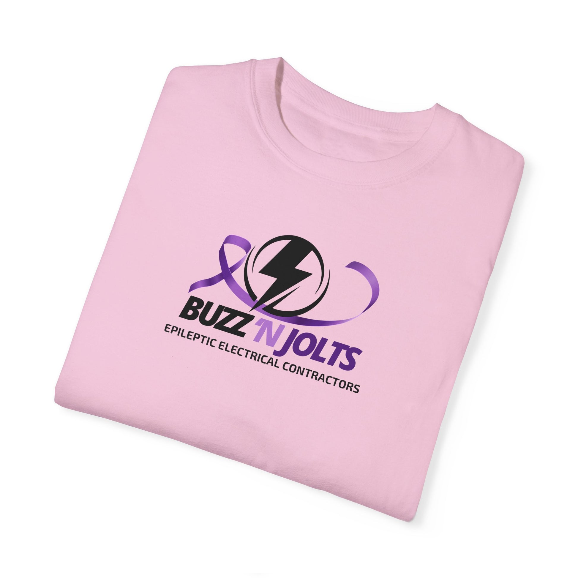 Buzz 'n Jolts Unisex Garment - Dyed T - shirt - T - Shirt - Epileptic Al’s Shop