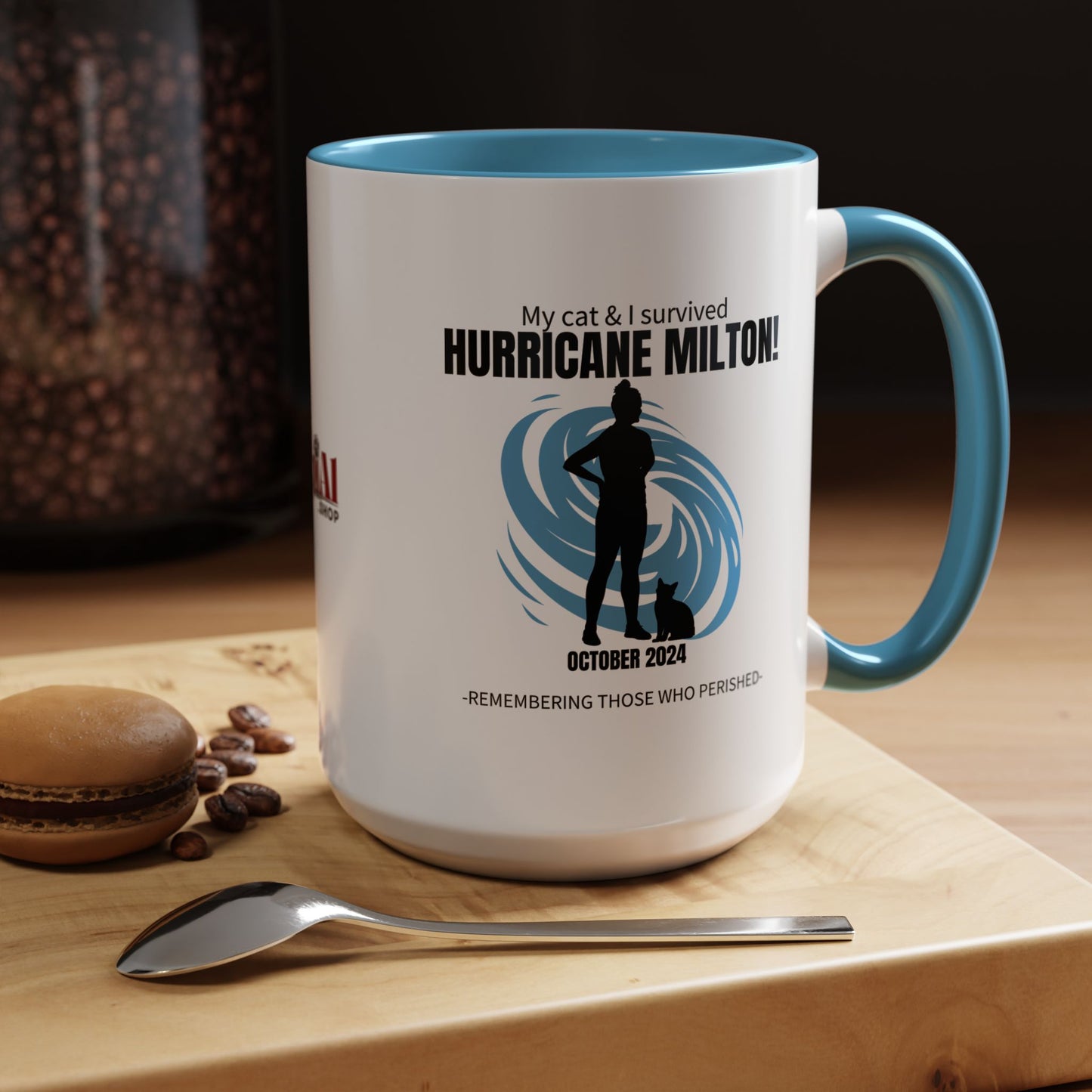 Hurricane Milton Survivor Accent Coffee Mug (11, 15oz)