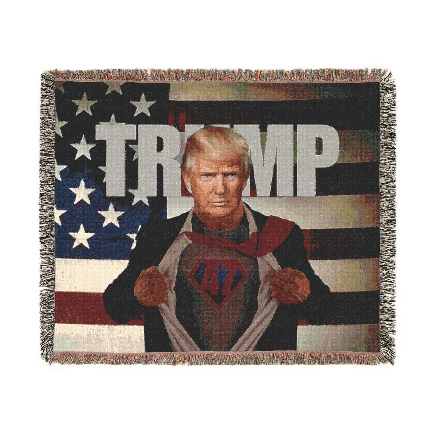 Trump 47 Landscape Woven Blanket