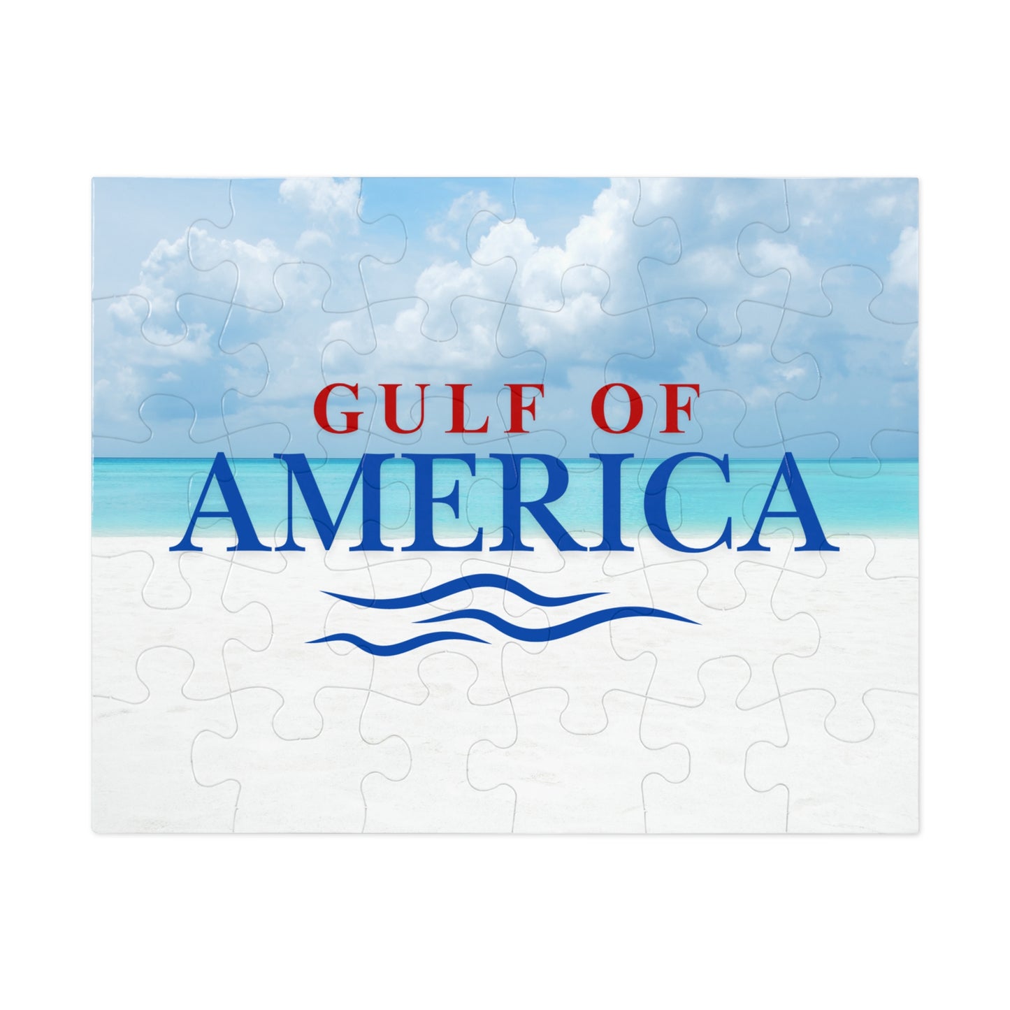 Gulf of America Jigsaw Puzzle with Tin