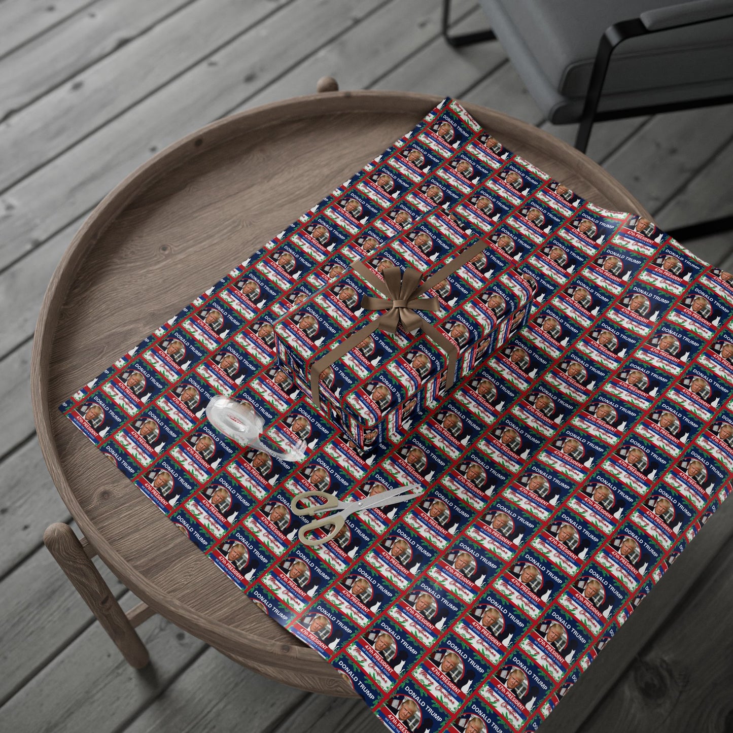 Donald Trump 47th President Christmas Wrapping Papers