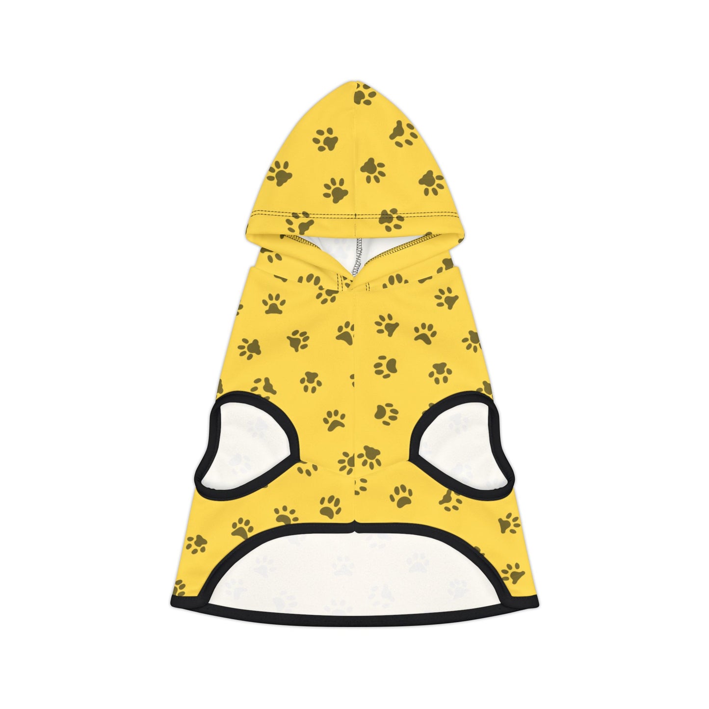 Yellow Paw Prints Pet Hoodie