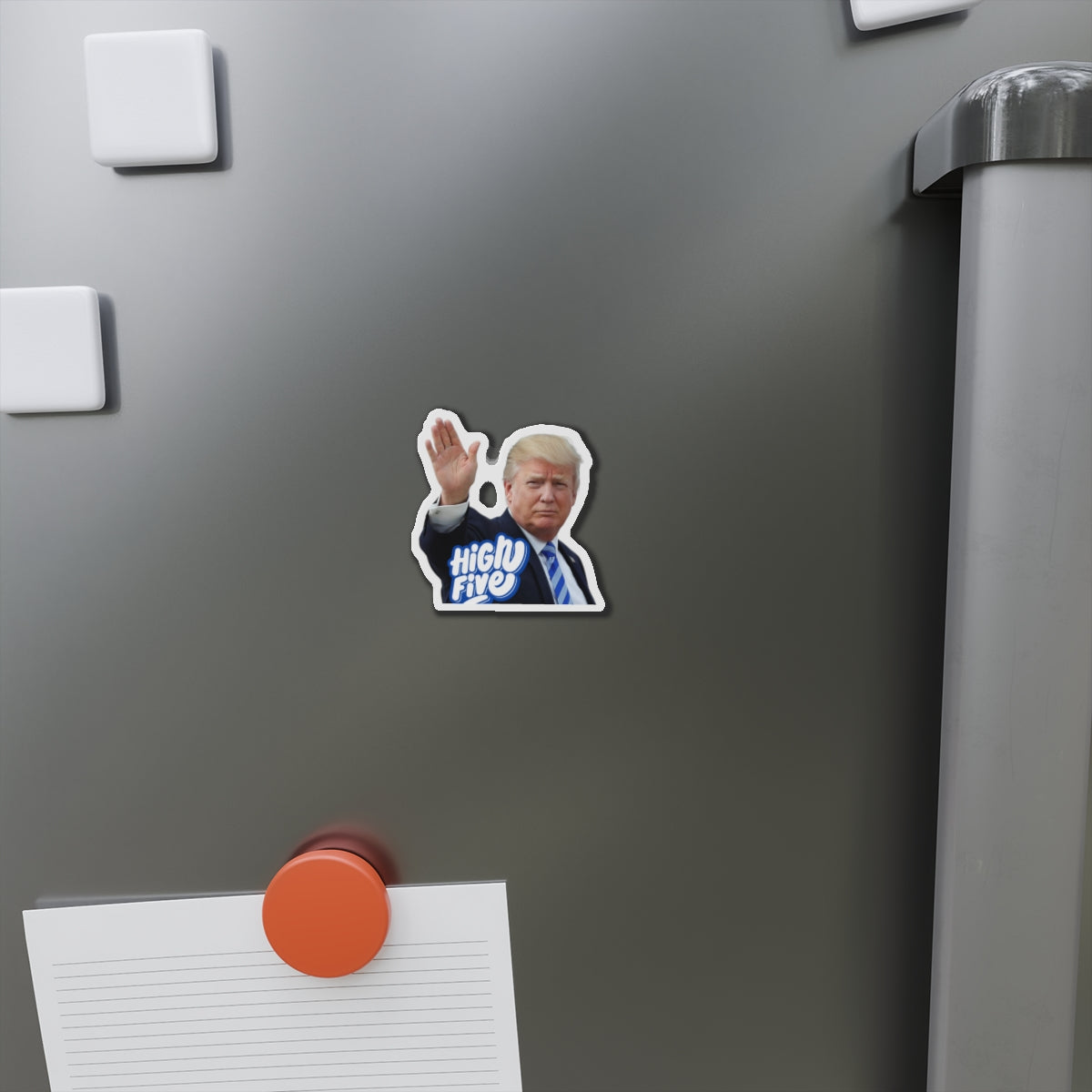 High Five Trump Die-Cut Magnet - Fun Political Décor