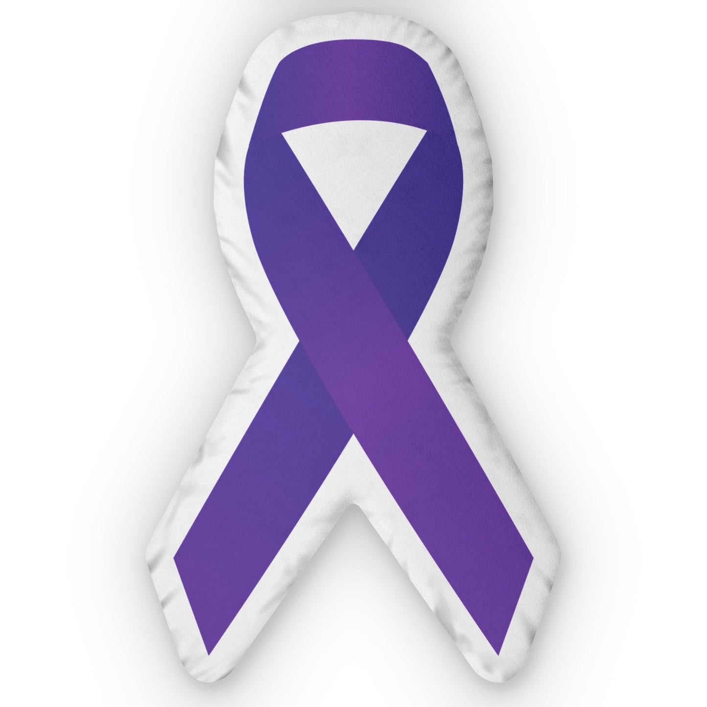 Purple Ribbon Shaped Pillow