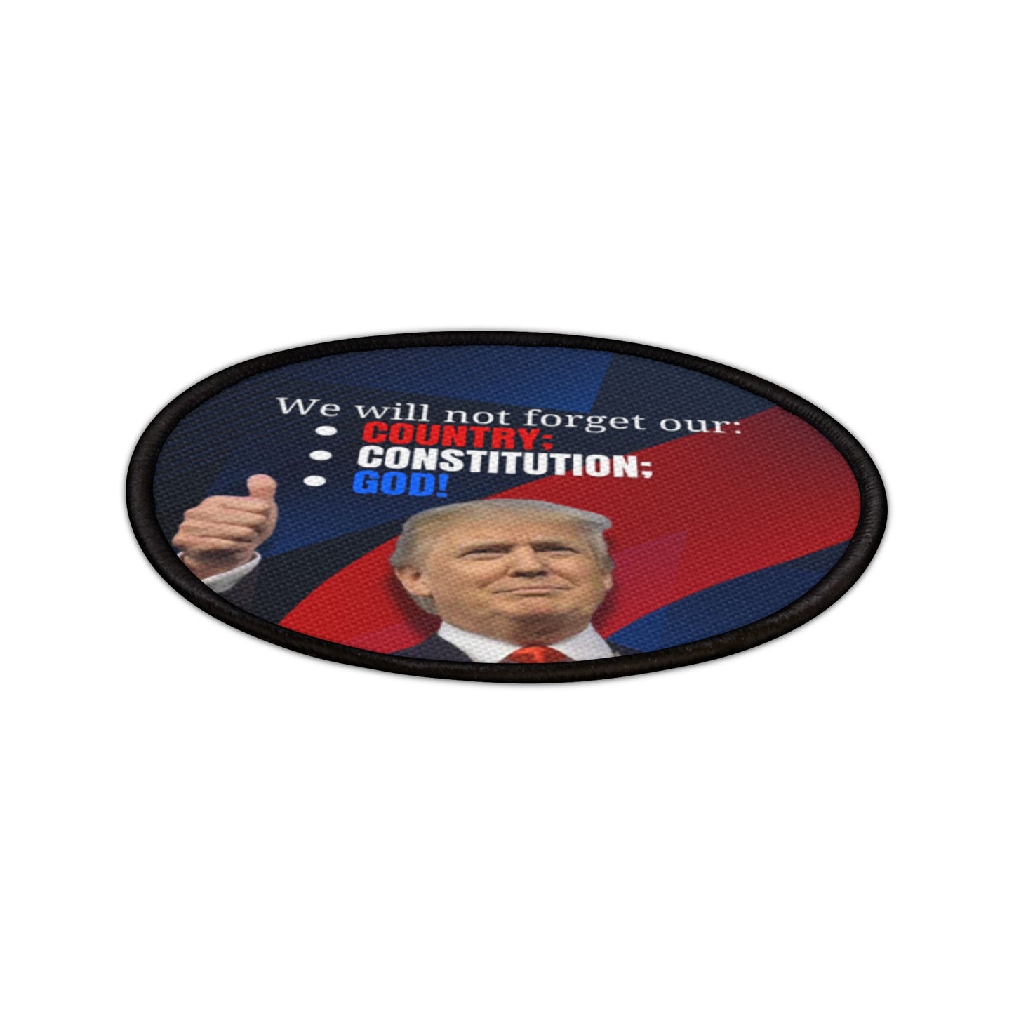 Trump Country Constitution God Iron-On Patches