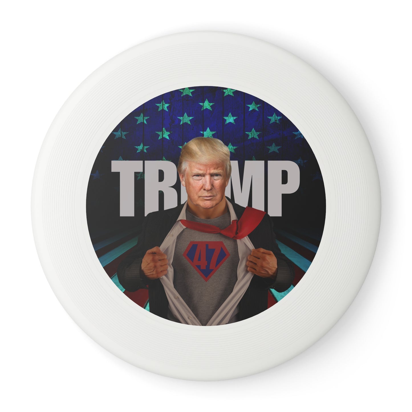 Trump Superhero Frisbee – Fun Outdoor Toy for Fans & Events