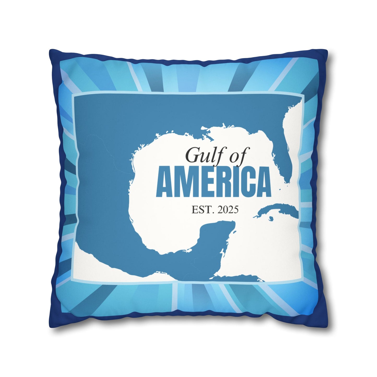 Gulf of America Faux Suede Pillowcase