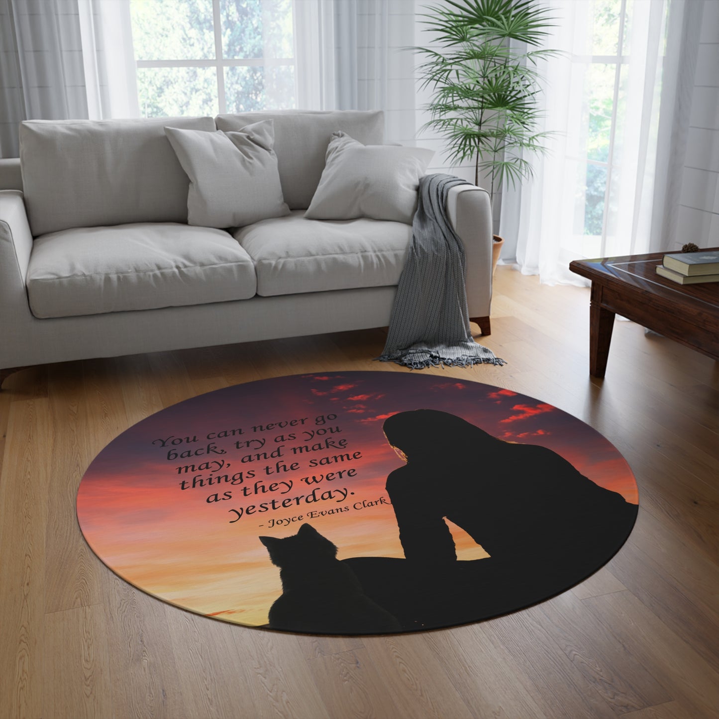 Cozy Round Rug for Cat Lovers