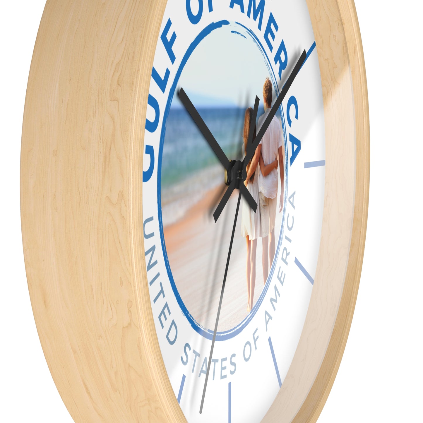 Gulf of America Wall Clock - Coastal Home Decor with Beach Vibes