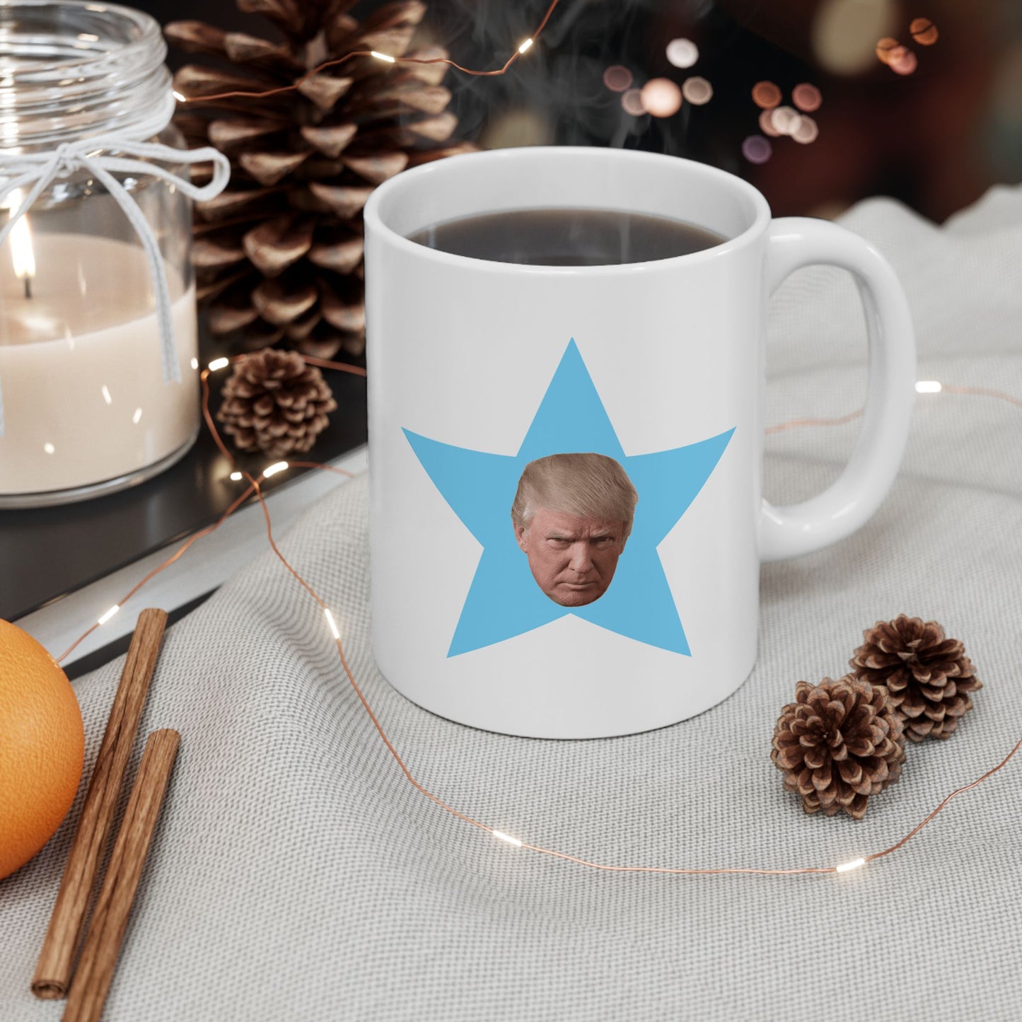 Trump the Star Ceramic Mug, (11oz)