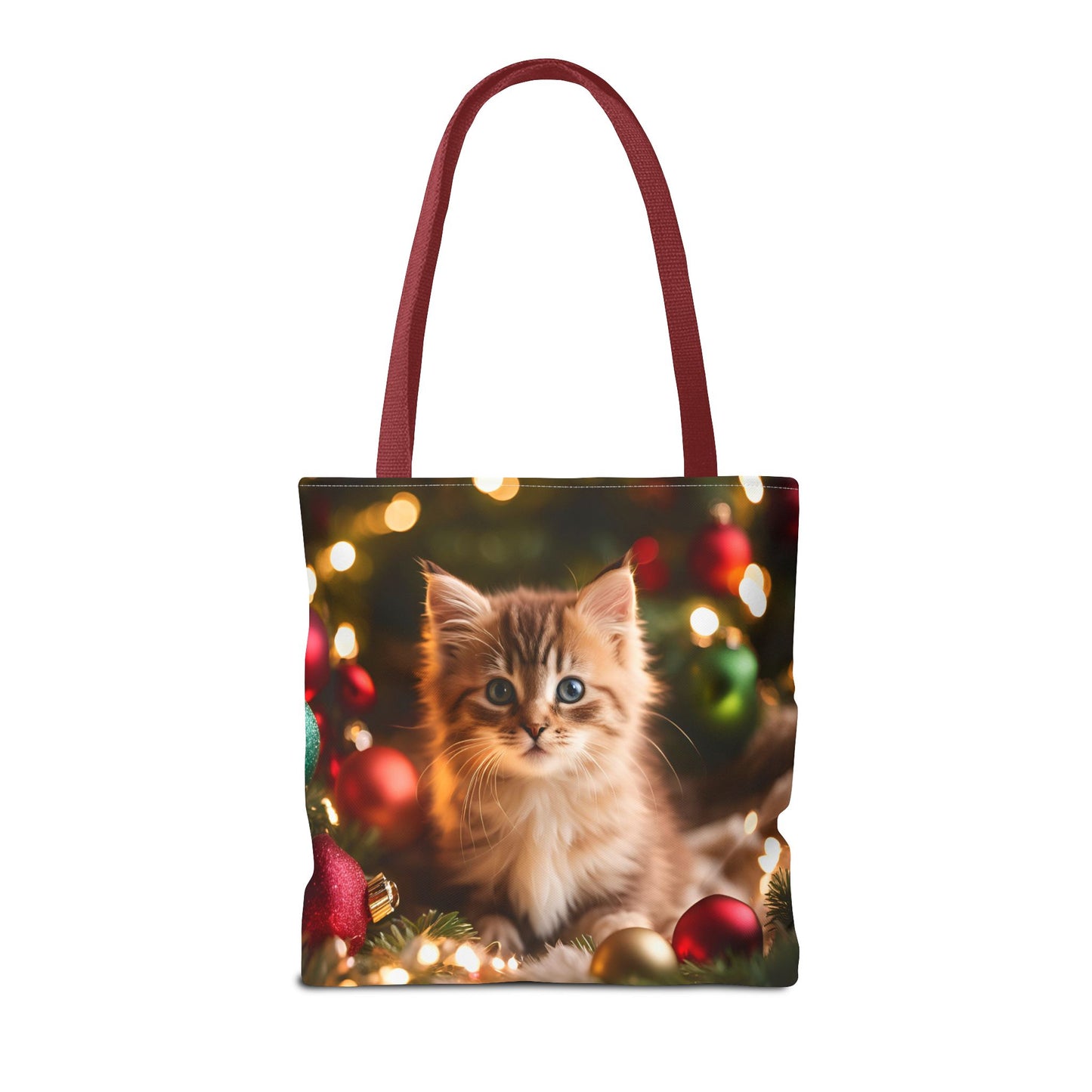 Cute Kitten Christmas Tote Bag