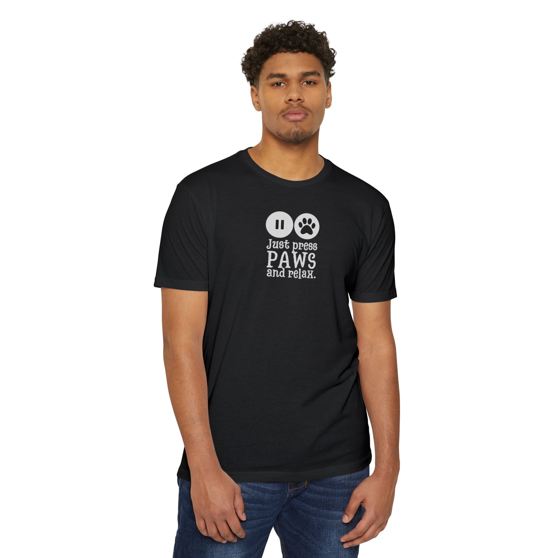 Just Press Paws Unisex CVC Short Sleeve Jersey T - shirt - T - Shirt - Epileptic Al’s Shop