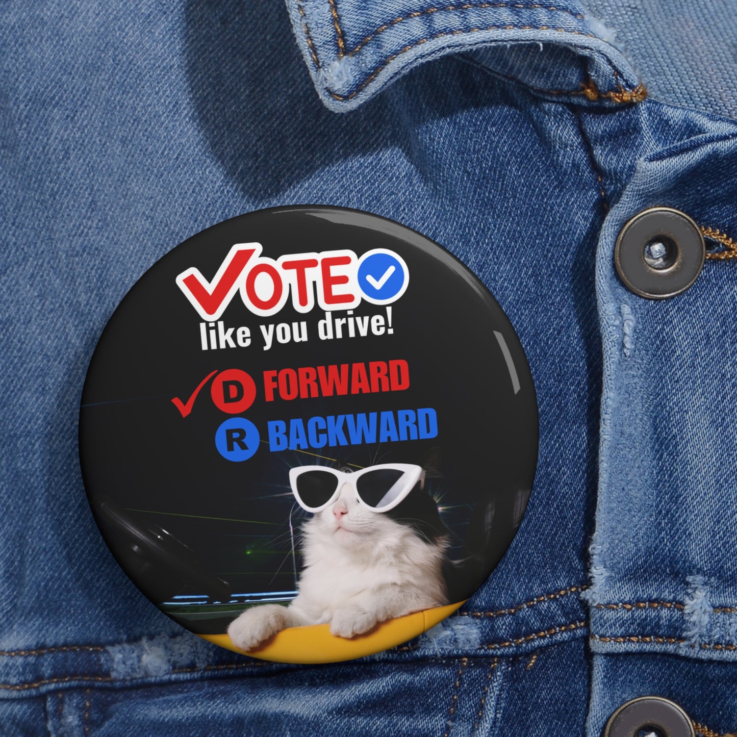 Voting and Driving Pin Buttons