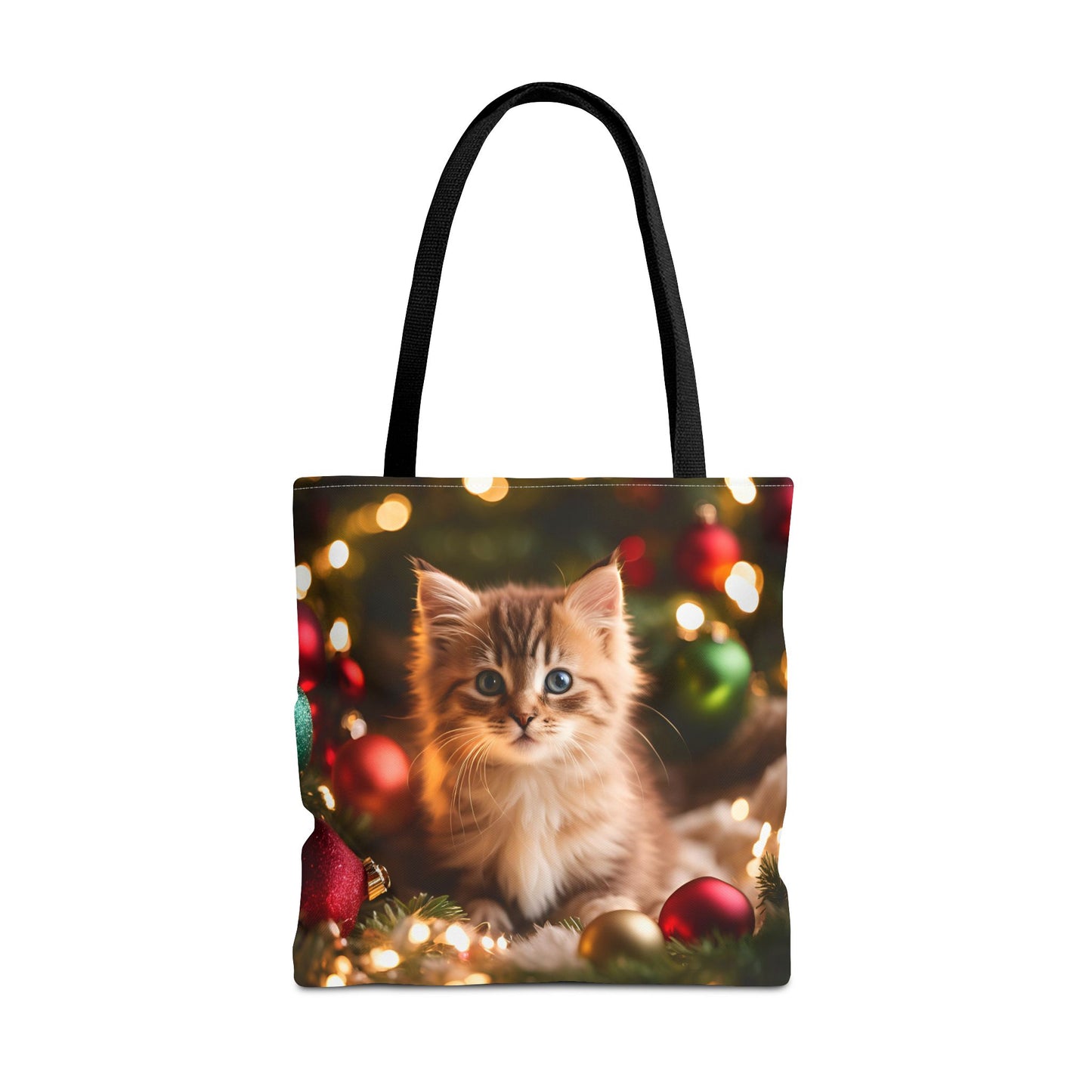 Cute Kitten Christmas Tote Bag