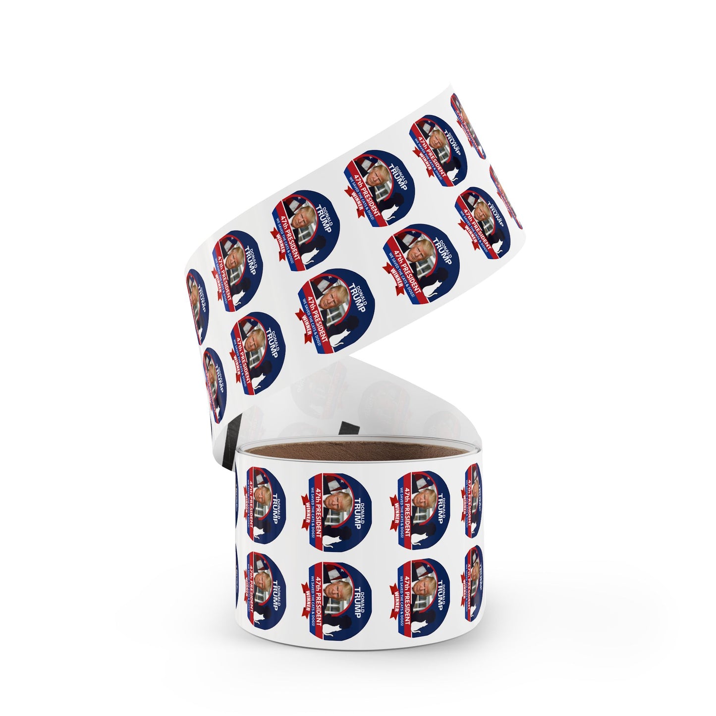 Trump 47th President Round Sticker Label Rolls