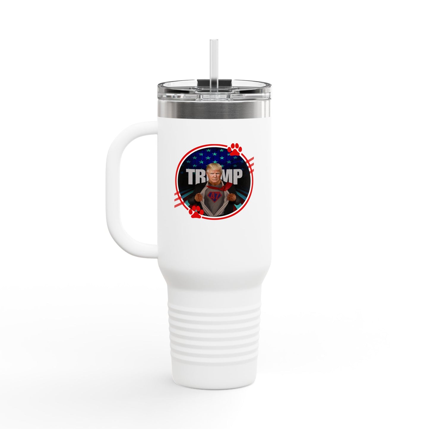 Patriotic Insulated Travel Mug - 40oz with Funny Trump Design