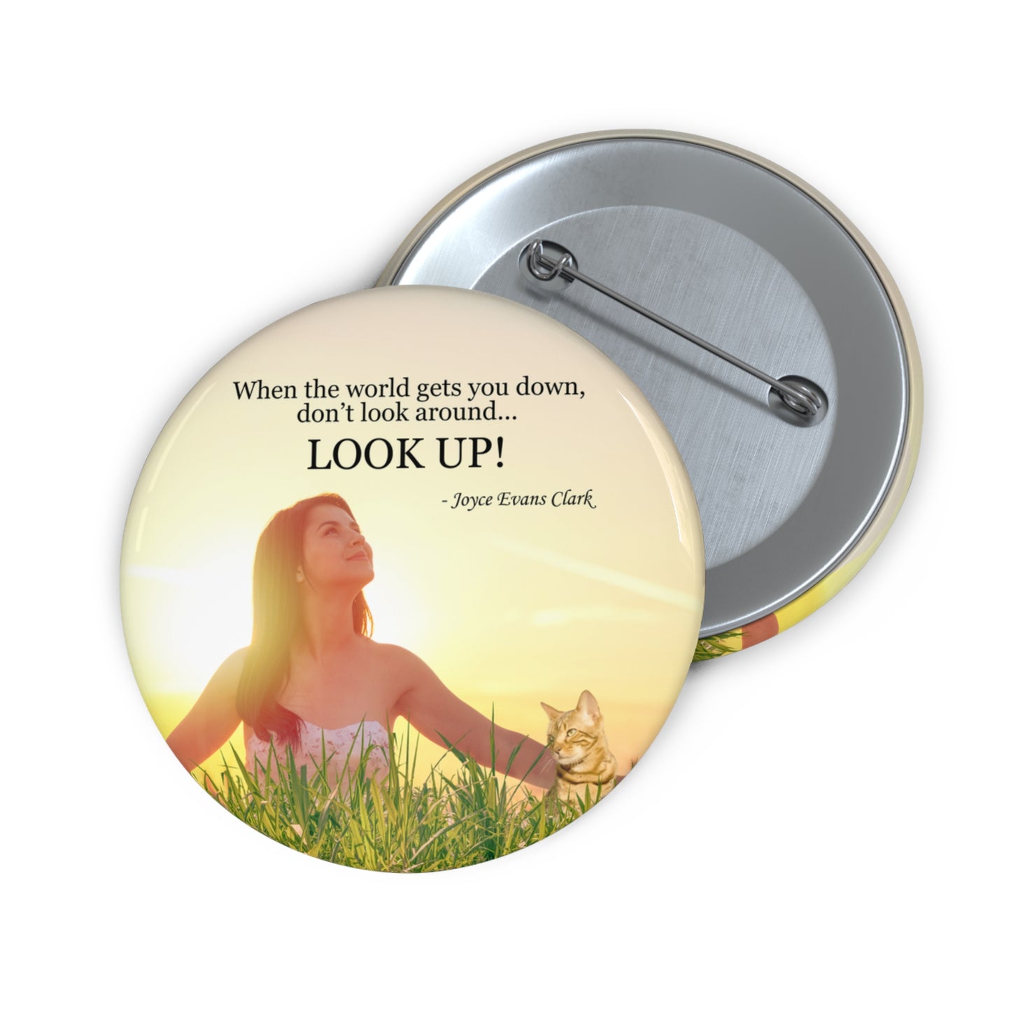 Don't Look Around - Look Up Pin Buttons