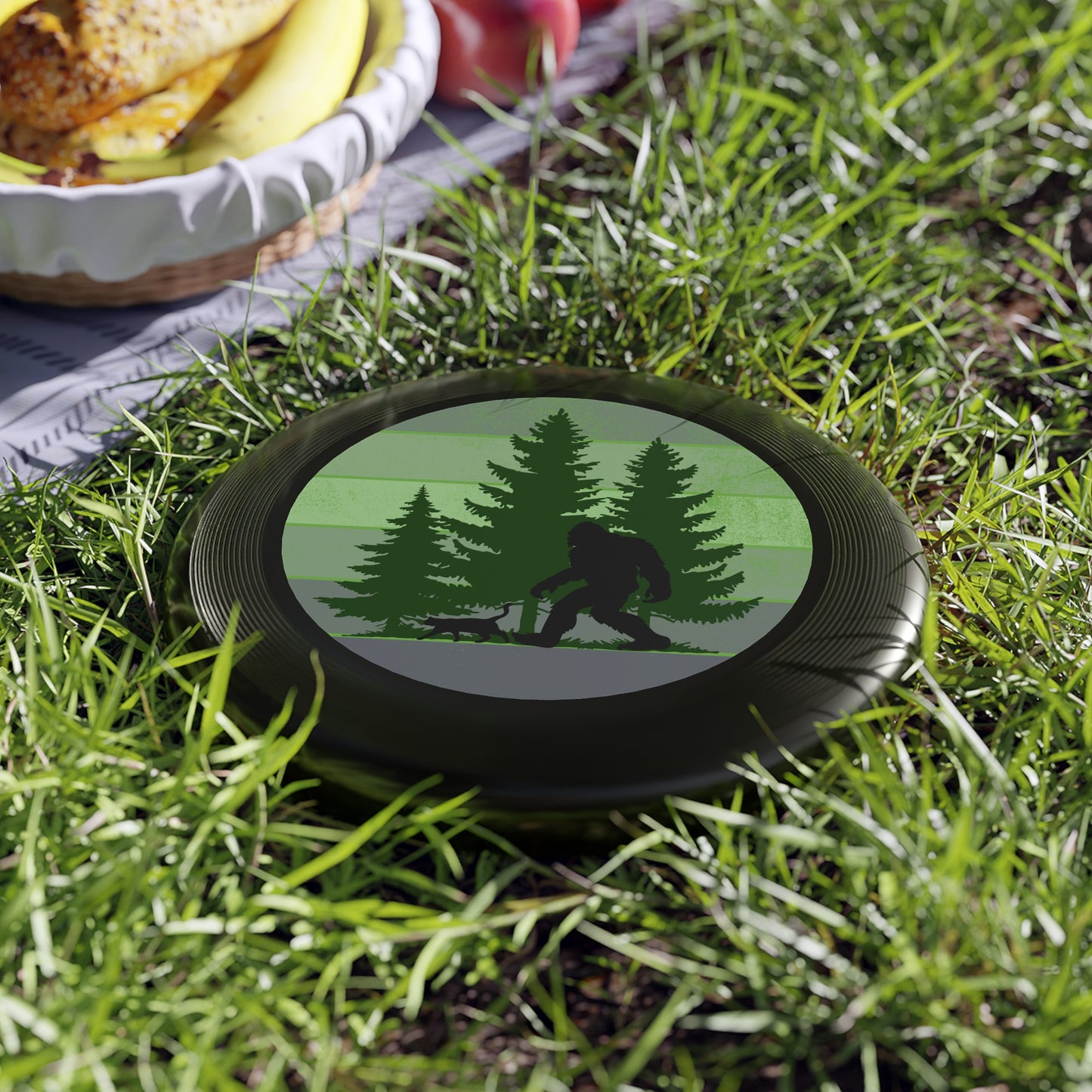 Bigfoot Adventure Frisbee – Outdoor Fun with Nature Design