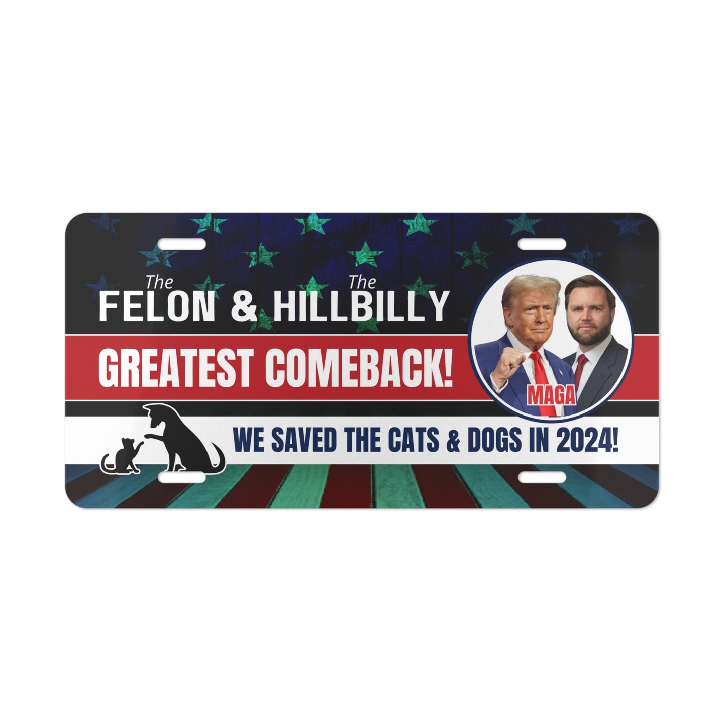 Felon & Hillbilly - Greatest Comeback Vanity Plate