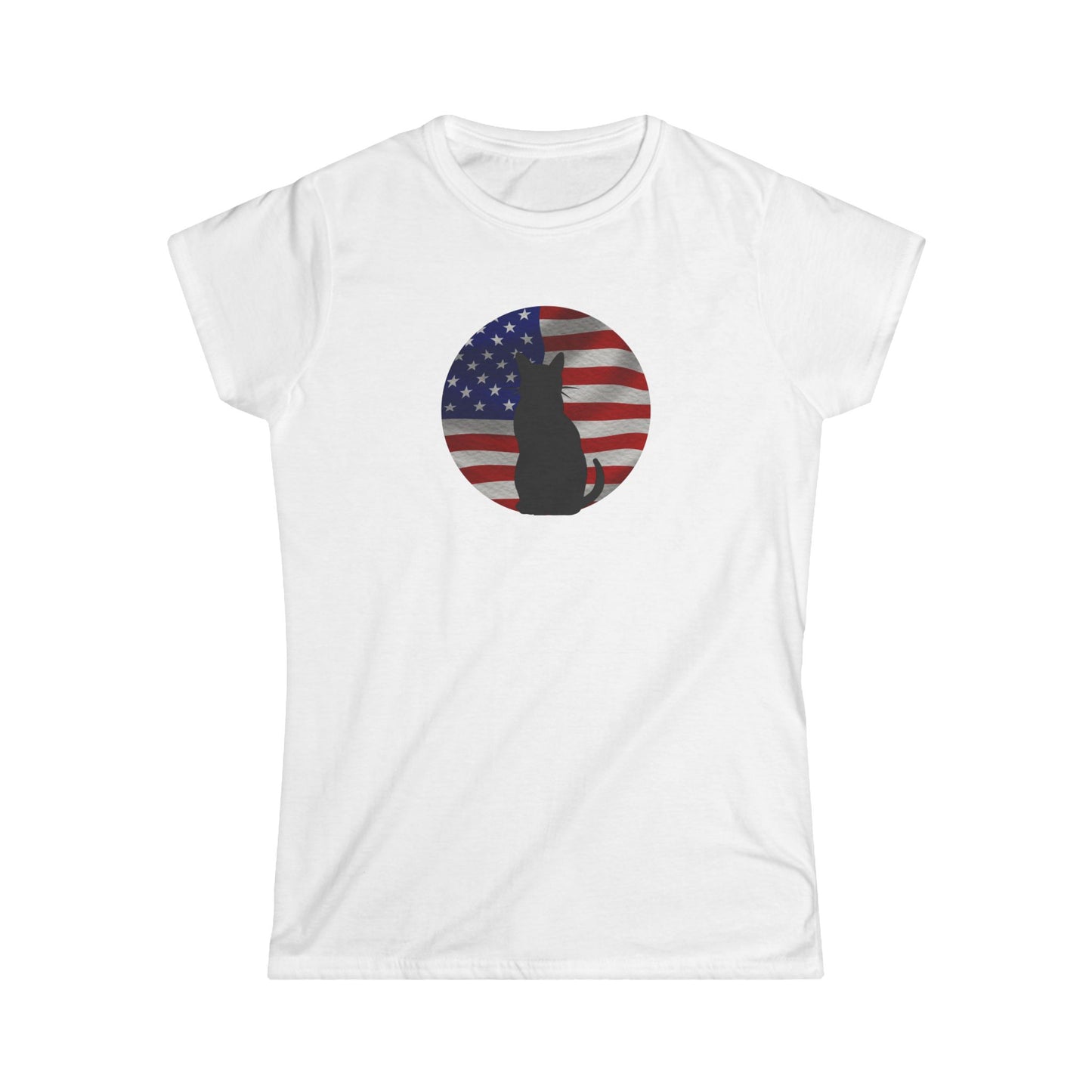 Patriotic Women's Softstyle Tee - T - Shirt - Epileptic Al’s Shop