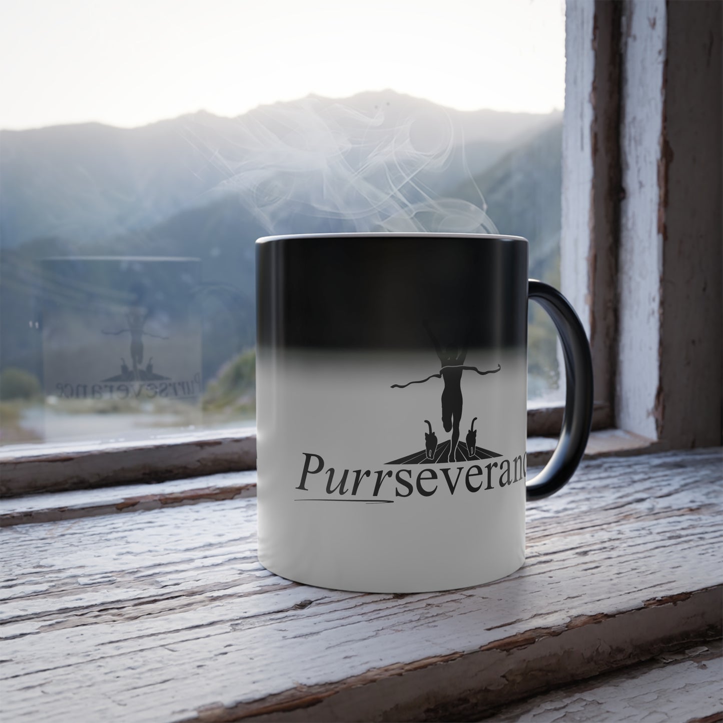 Purrseverance Color Morphing Mug, 11oz