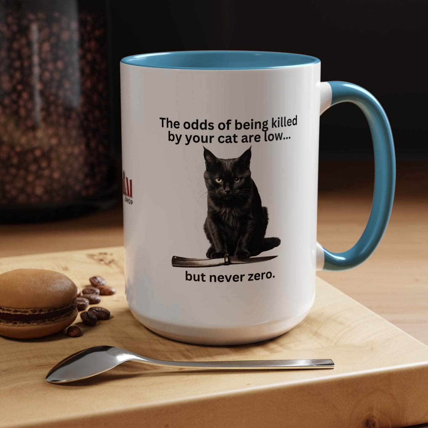 Killer Cat Odds Accent Coffee Mug (11, 15oz)