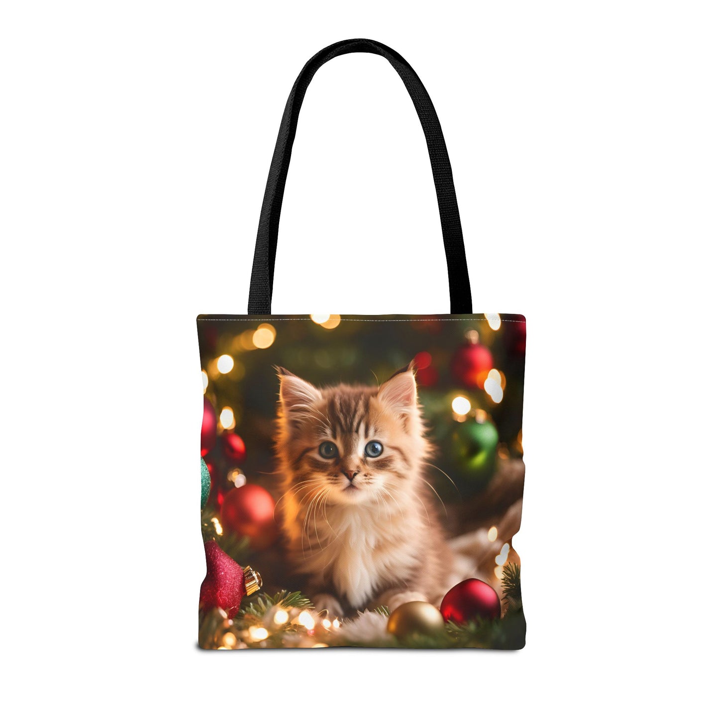 Cute Kitten Christmas Tote Bag