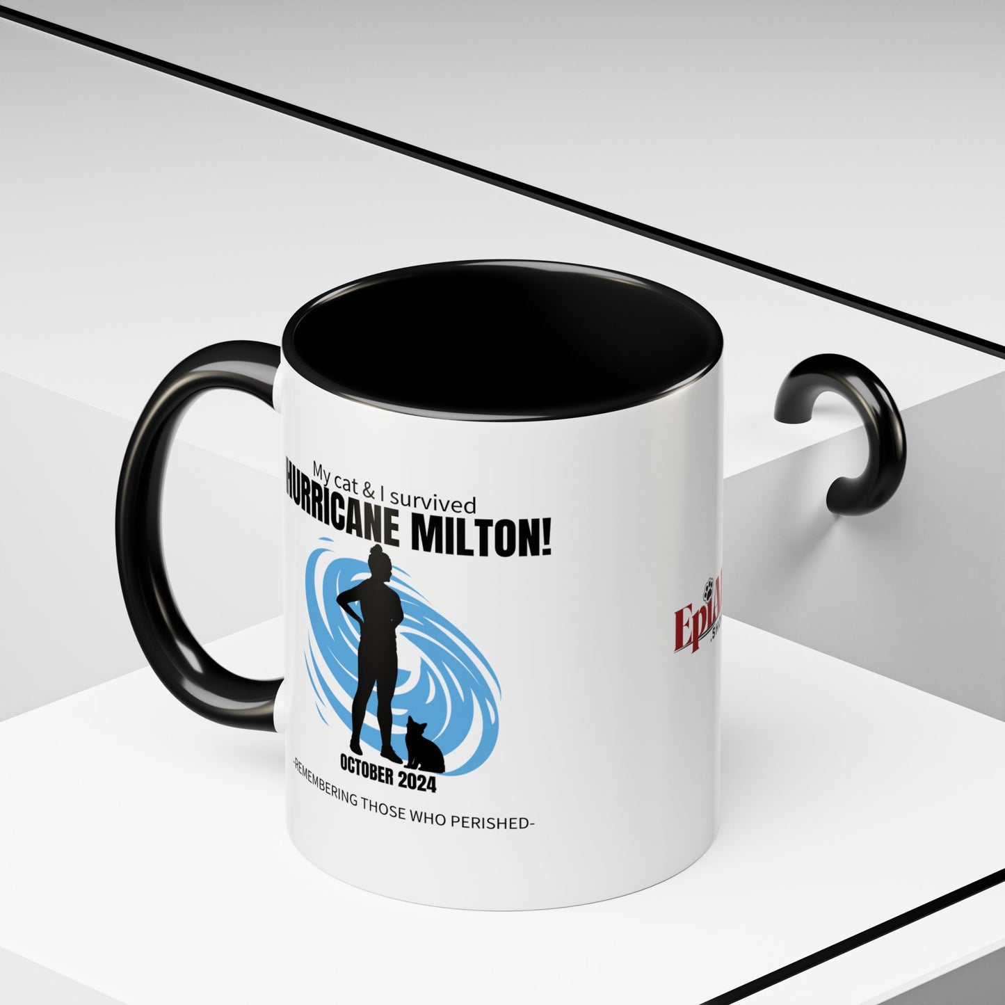 Hurricane Milton Survivor Accent Coffee Mug (11, 15oz)