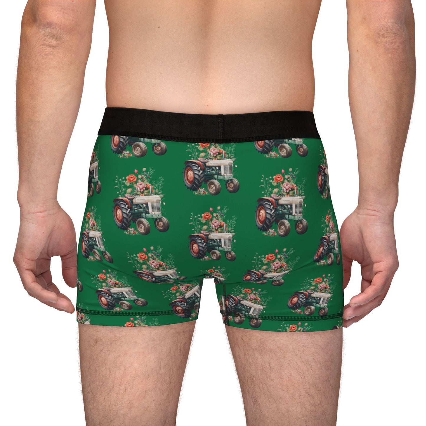 Green Tractor Men's Boxers