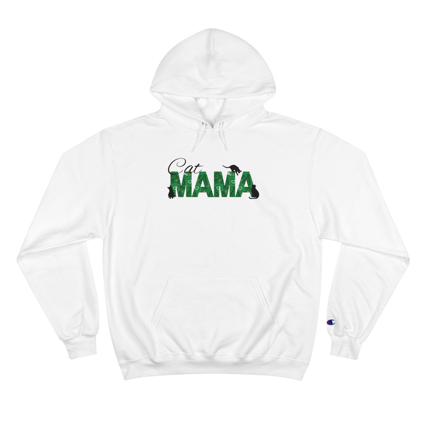 Christmas Cat Mama Champion Hoodie