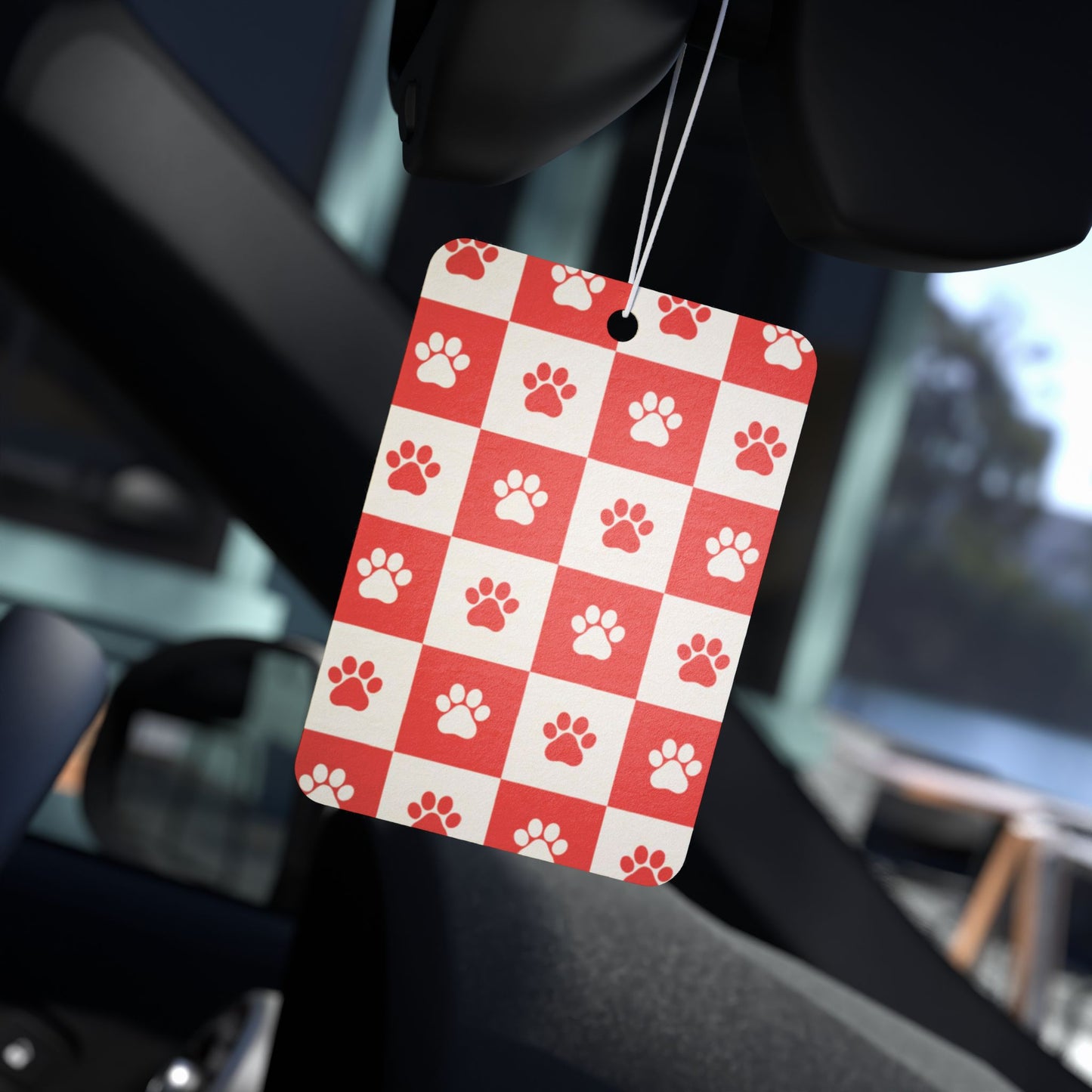 Gingham Paws Car Air Freshener