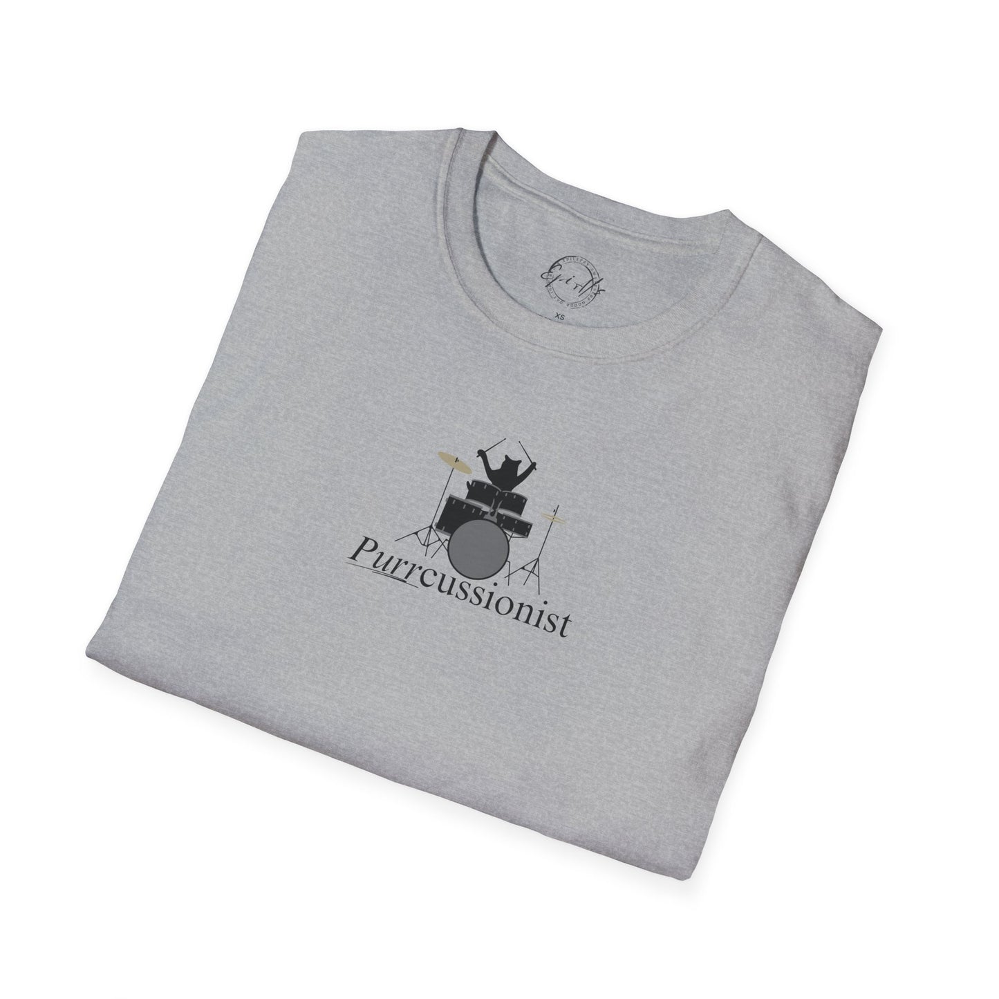 Purrcussionist Unisex Softstyle T-Shirt