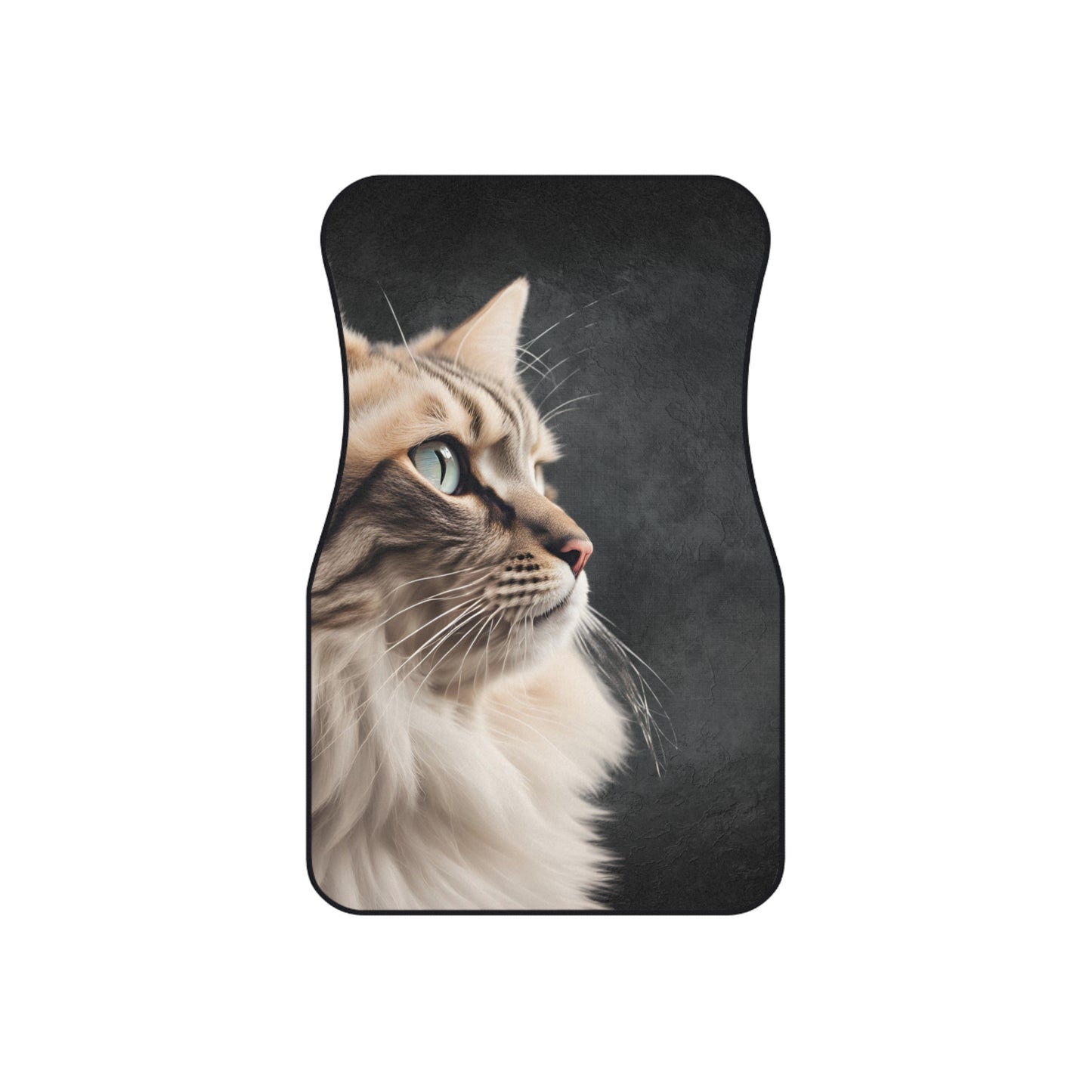 Elegant Cat-Themed Car Mats - Set of 4 | Pet Lover's Stylish Auto Accessories