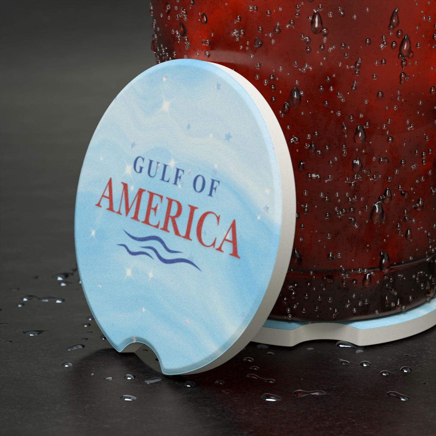 Gulf of America Soapstone Car Coaster